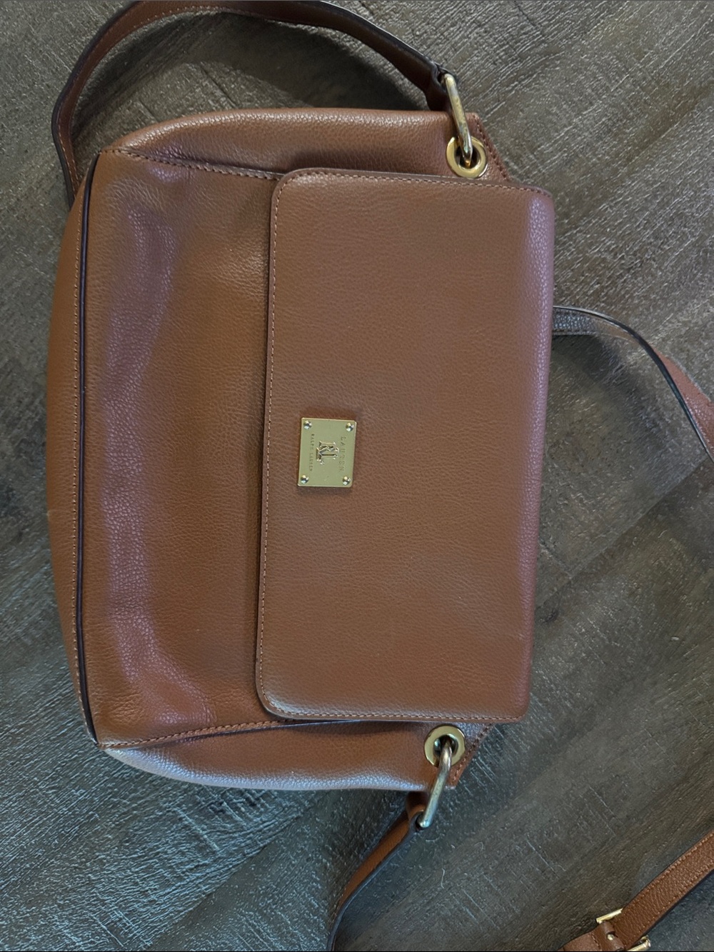 Brown Leather Crossbody Bag